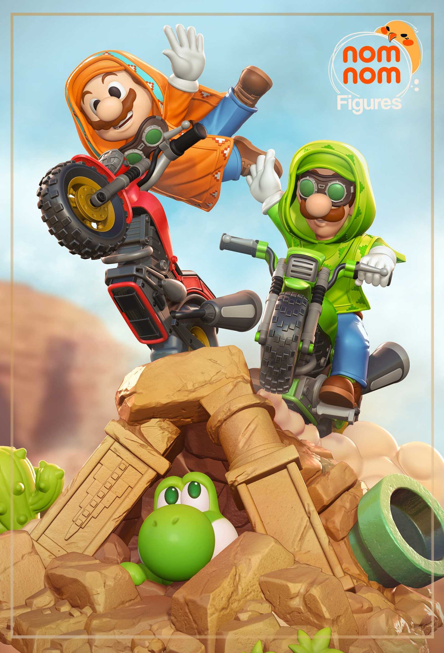 Mario, Luigi, & Yoshi